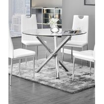 Wayfair glass 2025 dining table sets